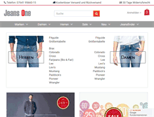 Tablet Screenshot of jeans-one.de